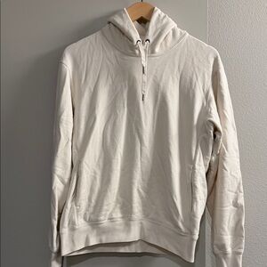 Uniqlo Men's Off-White Zip-Up Sweater